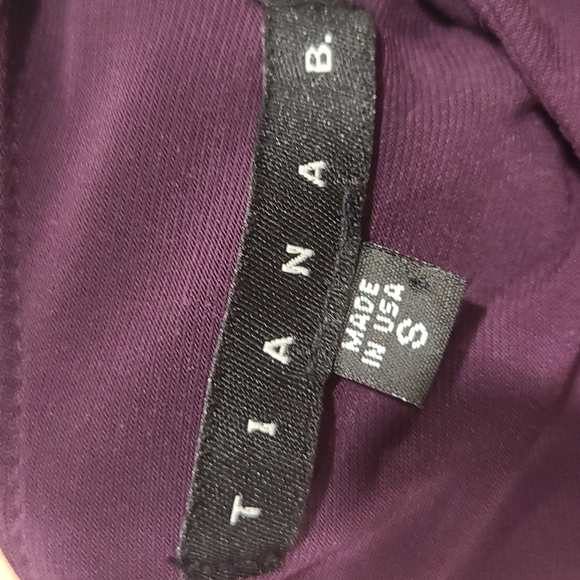 Tiana B purple stretch jumpsuit with bling - Picture 8 of 9